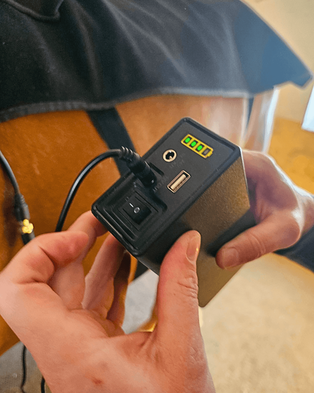 lysterapi hestedækken med batteri